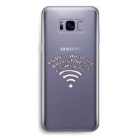 Home Is Where The Wifi Is: Samsung Galaxy S8 Plus Transparant Hoesje