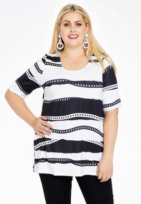 Yoek Tuniek A-lijn CHAINS | Zwart | Maat 38/40