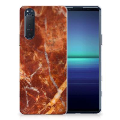 Sony Xperia 5II | TPU | Siliconen hoesje | Marmer Bruin