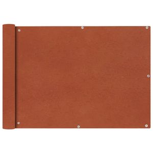 VidaXL Balkonscherm Oxford textiel 75x400 cm terracotta