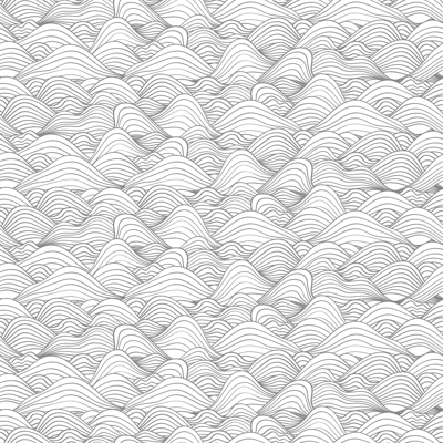 Golvend grijs patroon hoofdeinde behang