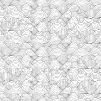 Golvend grijs patroon hoofdeinde behang