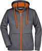 James & Nicholson JN354 Ladies´ Doubleface Jacket - Carbon/Orange - L