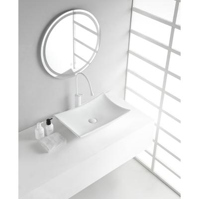 Wiesbaden Scala Waskom Rechthoekig - 56x37x10.5cm - Keramiek - Glans Wit