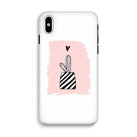 Zwart-wit cactus: iPhone X Tough Case