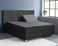 Primaviera Deluxe Splittopper Satijn Hoeslaken Antraciet 160 x 200 cm