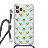 Leeuwenkoppen: iPhone 11 Pro Max Transparant Hoesje met koord