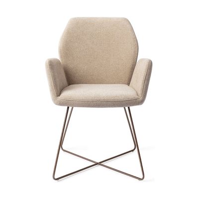 Jesper Home Misaki eetkamerstoel Funky Fudge cross rose