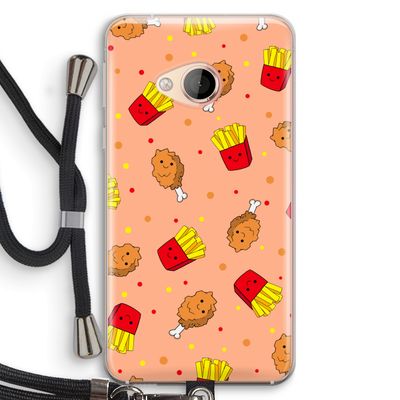 Chicken 'n Fries: HTC U Play Transparant Hoesje met koord