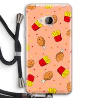 Chicken 'n Fries: HTC U Play Transparant Hoesje met koord