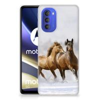 Motorola Moto G51 5G | TPU Hoesje | Paarden