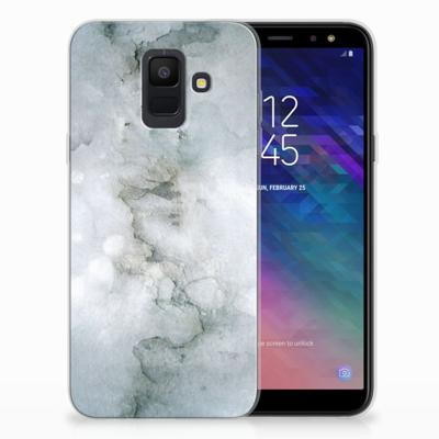 Smartphone hoesje Samsung Galaxy A6 (2018) Painting Grey Smartphone hoesje Samsung Galaxy A6 (2018) Painting Grey