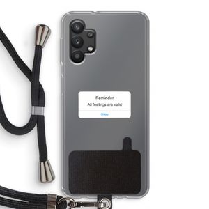 Reminder: Samsung Galaxy A32 5G Transparant Hoesje met koord