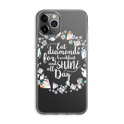 Diamonds: iPhone 11 Pro Max Transparant Hoesje