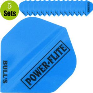 Bulls Powerflite Dartflights 5-Pack - Blauw