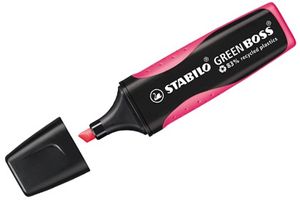 STABILO GREEN BOSS, milieuvriendelijke markeerstift, roze, per stuk