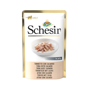 Schesir Kat Pouch Tonijn/Zalm 85gr