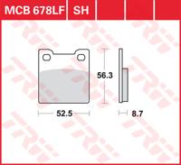 TRW Remblokken, en remschoenen voor de moto, MCB678 Allround organisch