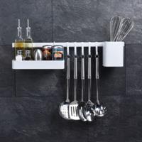 Excellent Houseware Houseware 8-delige Keukenorganizer zwart - thumbnail