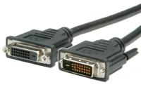 VALUE DVI verlengkabel, DVI M-F, (24+1) dual link, 3 m