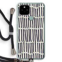Moroccan stripes: Pixel 5 Transparant Hoesje met koord
