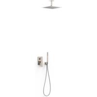 Regendouche set Tres Cuadro | Inbouw | Mengkraan | 2-weg | Vierkant | RVS look