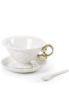 Seletti lot de deux tasses embossées Wares - Blanc