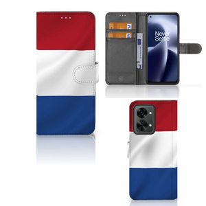 OnePlus Nord 2T Bookstyle Case Nederlandse Vlag