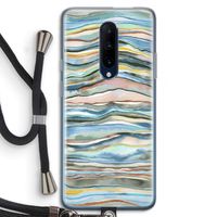 Watercolor Agate: OnePlus 7 Pro Transparant Hoesje met koord