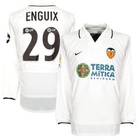 Valencia Shirt Thuis 2002-2003 (Lange Mouwen) + Enguix 29