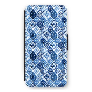 Blauw motief: iPhone 12 Pro Max Flip Hoesje