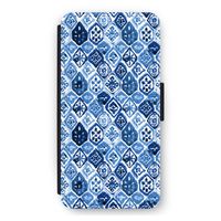 Blauw motief: iPhone 12 Pro Max Flip Hoesje