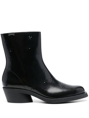 Camper bottines Bonnie à talon cubain - Noir