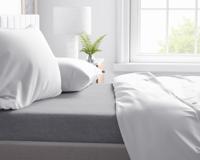 RoyalTextile - Flanel Premium Laken Grijs Laken - 260 x 250 RoyalTextile - Flanel Premium Laken Grijs Laken - 260 x 250