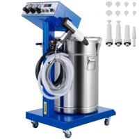 VEVOR Spuitpistool WX-958 poedercoating apparaat 45 L poedercoating machine 4 m poedercoating pistool verf 40 W poedercoating spuitpistool