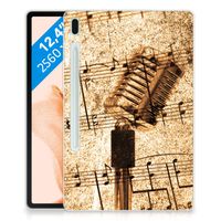 Samsung Galaxy Tab S7FE Tablet Backcover met foto Bladmuziek - thumbnail