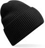 Beechfield CB384R Oversized Cuffed Beanie - Black - One Size