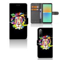 Sony Xperia 10 IV Leuk Hoesje Lion Color | Portemonnee hoesje