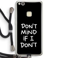 Don't Mind: Huawei Ascend P10 Lite Transparant Hoesje met koord