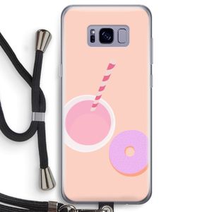 Donut: Samsung Galaxy S8 Transparant Hoesje met koord