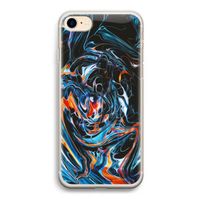 Black Unicorn: iPhone 7 Transparant Hoesje