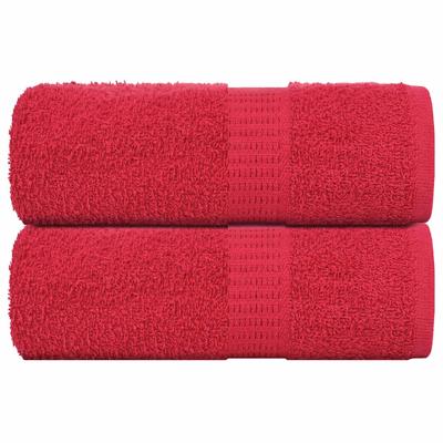 VidaXL Washandjes 2 stuks frogn rood 30x30 cm 100% katoen