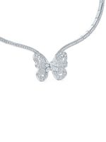 De Beers Jewellers collier Portraits of Nature Butterfly en or blanc 18ct serti de diamants - Argent