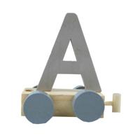 JeP kids houten treinletter A-zand
