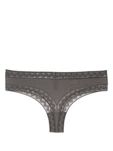 ERES tanga Gabby à motif zigzag - Gris