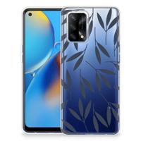 OPPO A74 4G | TPU Case | Leaves Blue