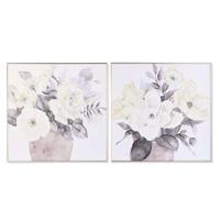 Canvas DKD Home Decor polyestyreen Canvas 80 x 3,5 x 80 cm