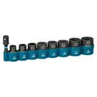 Makita E-16639 Impact Black krachtdoppenset 3/8" vierkant 9-delig