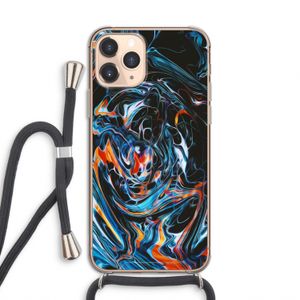 Black Unicorn: iPhone 11 Pro Transparant Hoesje met koord
