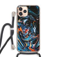 Black Unicorn: iPhone 11 Pro Transparant Hoesje met koord